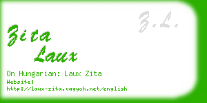 zita laux business card